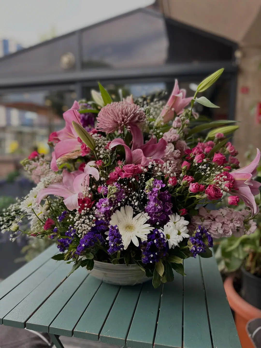 Pembe Rüya – Pembe Lilyumlu, Hüsnüyusuflu ve Ortancalı Pastel Aranjman
