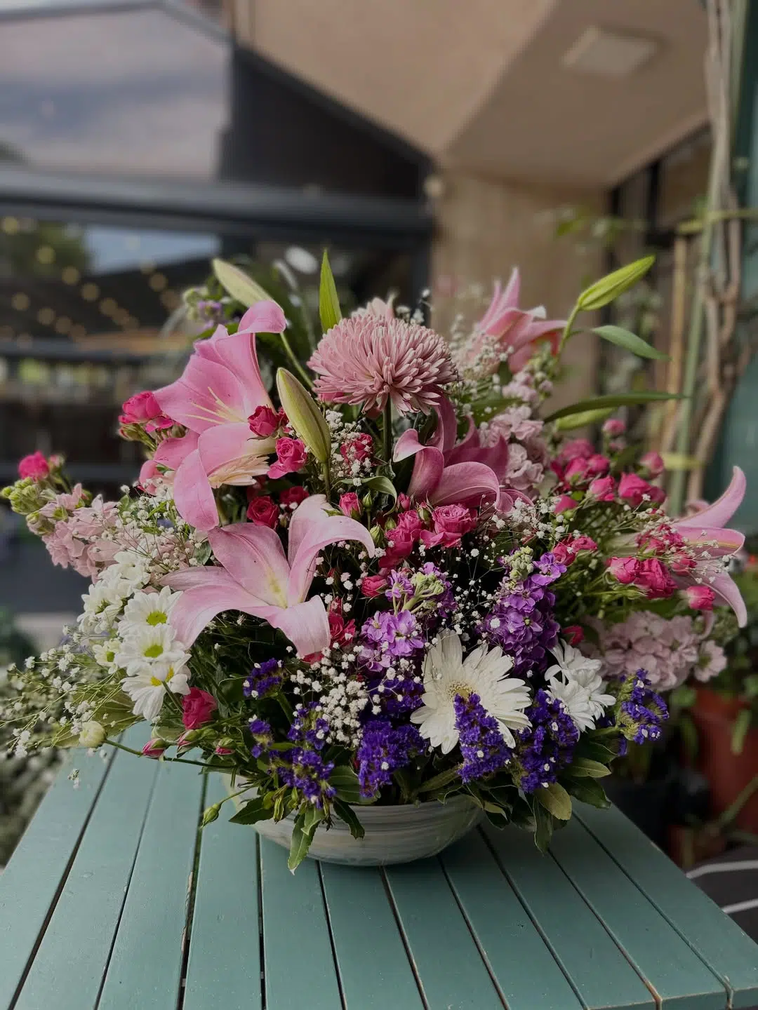Pembe Rüya – Pembe Lilyumlu, Hüsnüyusuflu ve Ortancalı Pastel Aranjman